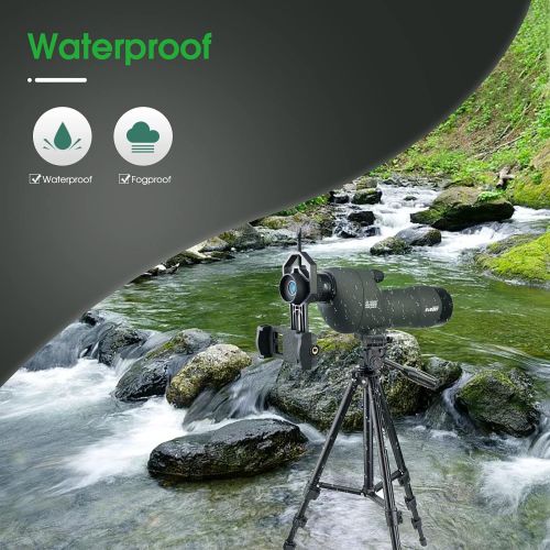  SVBONY SV28 20-60x60 Spotting Scopes Straight Scope Telescope for Bird Watching Target Shooting Hunting Waterproof Spotting Scopes