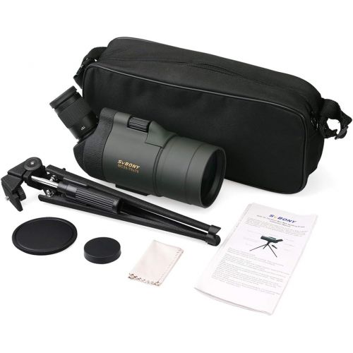  SVBONY SV41 Spotting Scope Mak with Tripod Waterproof 25-75x70 Mini Compact for Shooting Birdwatching Travel for Both Terrestrial and Astronomical Use