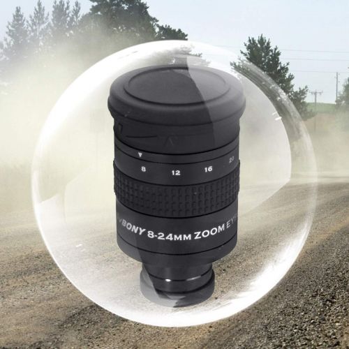  SVBONY SV171 Telescope Eyepiece, Zoom Eyepiece, 1.25 inch 8mm to 24mm Zoom FMC 7 Element 4 Group for Telescope