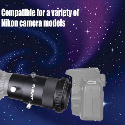  SVBONY SV112 Telescope Camera Adapter Kit for Nikon Camera 1.25 inches Variable Eyepiece Projection Prime Focus Astrophotography