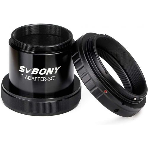  SVBONY SV167 T Adapter for Celestron?Sky Watcher SCT Telescope Focus Photography with T Adapter Ring for Nikon SLR or DSLR Cameras