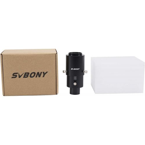  SVBONY SV187 Variable Universal Camera Adapter, Support Max 46mm Outside Diameter Eyepiece, for Nikon SLR DSLR Camera and Eyepiece Projection Photography with T-Ring