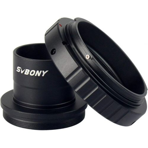  [아마존베스트]SVBONY T2 T Ring Adapter and T Adapter 1.25 inches Metal for Canon EOS Standard EF Lenses and Telescope Camera Astrophotography Accessories