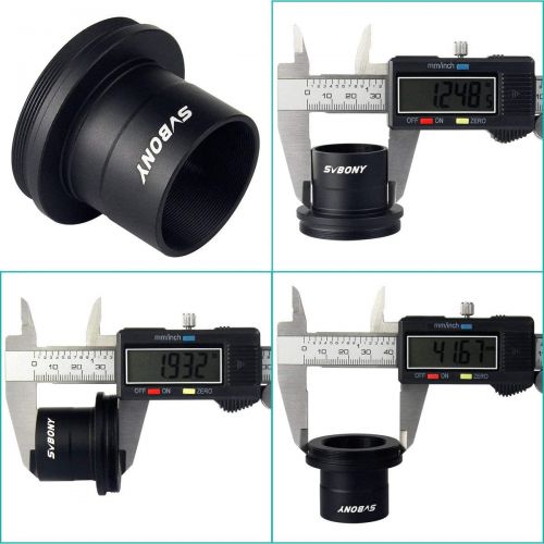  [아마존베스트]SVBONY T2 T Ring Adapter and T Adapter 1.25 inches Metal for Canon EOS Standard EF Lenses and Telescope Camera Astrophotography Accessories