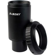 [아마존베스트]SVBONY Metal 1.25 inches T Adapter and T2 T Ring Adapter for Canon EOS Cameras Photography Dedicated CA1 Sleeve Extended Cylinder for Telescope