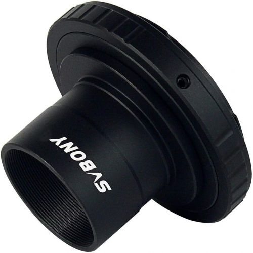  [아마존베스트]SVBONY T Adapter 1.25 inches and T2 T Ring Adapter Compatible for Any Standard Nikon Lens and Telescope Microscope Metal