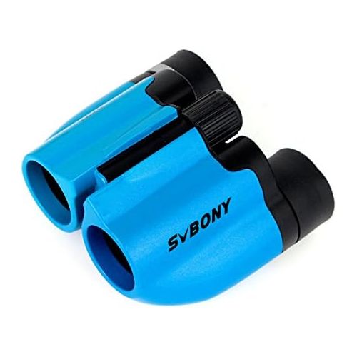  [아마존베스트]SVBONY SV26 8x21 Kids Binocular Compact Boy FMC for Outdoor Exploration Hunting Bird Watching Educational Learning Preschool Spy Toys (Blue)