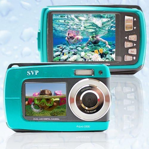  SVP 2.7 inch Dual Screen Orange Aqua5800 Underwater Camera