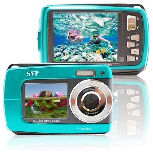  SVP 2.7 inch Dual Screen Orange Aqua5800 Underwater Camera