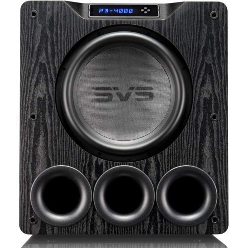  SVS PB-4000 Subwoofer (Piano Gloss Black)  13.5-inch Driver, 1,200-Watts RMS, Ported Cabinet, App Control