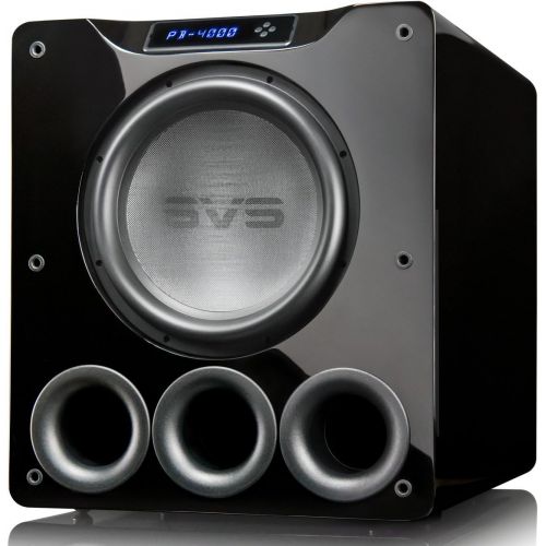  SVS PB-4000 Subwoofer (Piano Gloss Black)  13.5-inch Driver, 1,200-Watts RMS, Ported Cabinet, App Control