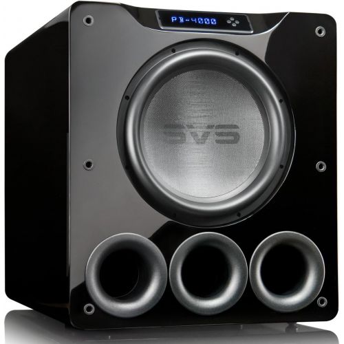  SVS PB-4000 Subwoofer (Piano Gloss Black)  13.5-inch Driver, 1,200-Watts RMS, Ported Cabinet, App Control