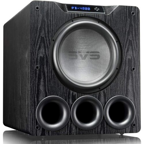  SVS PB-4000 Subwoofer (Piano Gloss Black)  13.5-inch Driver, 1,200-Watts RMS, Ported Cabinet, App Control
