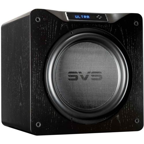  SVS SB16-Ultra Subwoofer (Black Oak)  16-inch Driver, 1,500-Watts RMS, DSP App Control, Sealed Cabinet