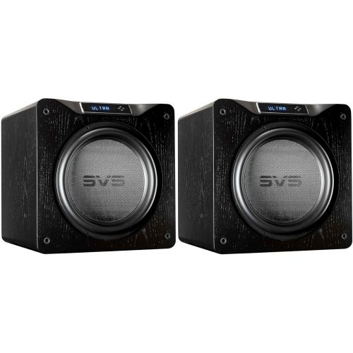  SVS SB16-Ultra Subwoofer (Black Oak)  16-inch Driver, 1,500-Watts RMS, DSP App Control, Sealed Cabinet