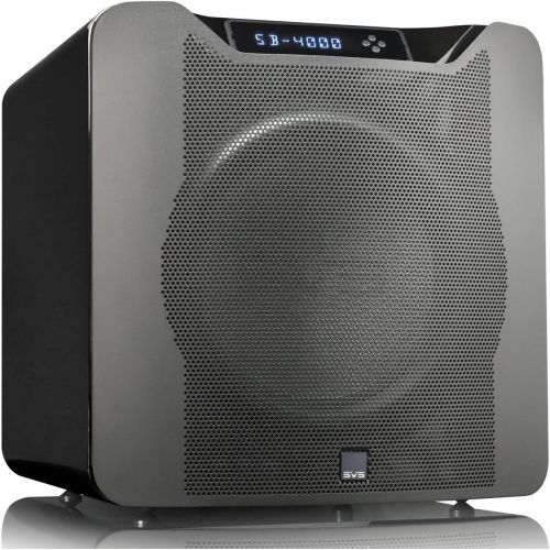 SVS SB-4000 Subwoofer (Piano Gloss Black)  13.5-inch Driver, 1,200-Watts RMS, Sealed Cabinet, App Control