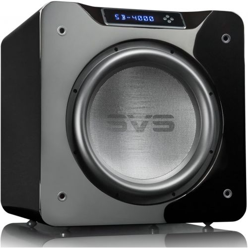  SVS SB-4000 Subwoofer (Black Ash)  13.5-inch Driver, 1,200-Watts RMS, Sealed Cabinet, App Control
