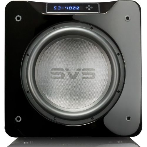  SVS SB-4000 Subwoofer (Black Ash)  13.5-inch Driver, 1,200-Watts RMS, Sealed Cabinet, App Control