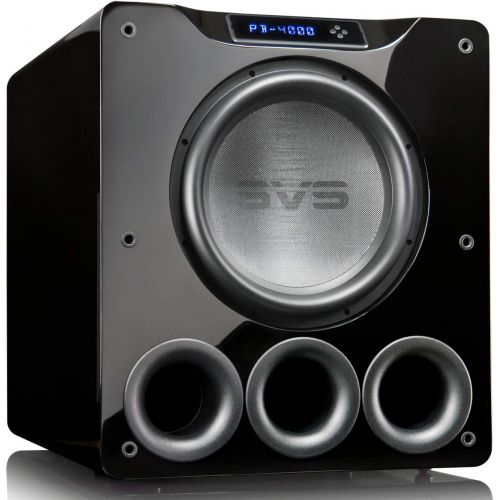  SVS PB-4000 Subwoofer (Black Ash)  13.5-inch Driver, 1,200-Watts RMS, Ported Cabinet, App Control