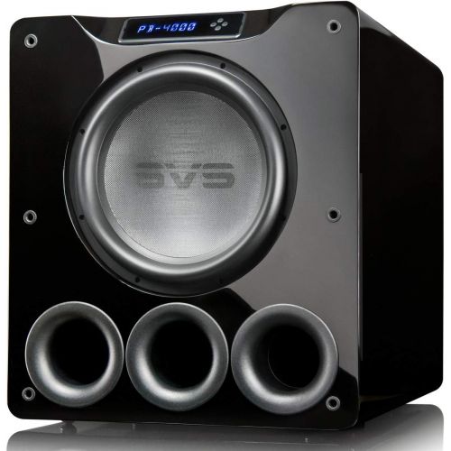  SVS PB-4000 Subwoofer (Black Ash)  13.5-inch Driver, 1,200-Watts RMS, Ported Cabinet, App Control