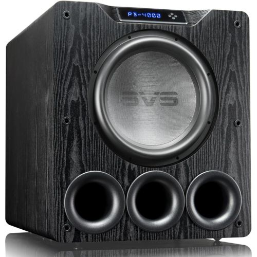  SVS PB-4000 Subwoofer (Black Ash)  13.5-inch Driver, 1,200-Watts RMS, Ported Cabinet, App Control