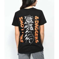 SWALLOWS & DAGGERS Swallows & Daggers Roses Black T-Shirt