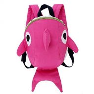 SWARI Swari Ultralight Shark Toddlers Pink Backpack for Kids With Harness Pre School Baby Bag Anti loss