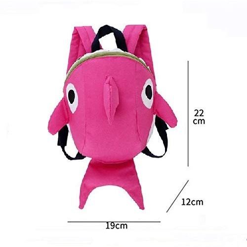  SWARI Swari Ultralight Shark Toddlers Pink Backpack for Kids With Harness Pre School Baby Bag Anti loss