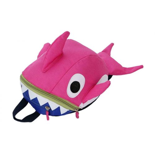  SWARI Swari Ultralight Shark Toddlers Pink Backpack for Kids With Harness Pre School Baby Bag Anti loss