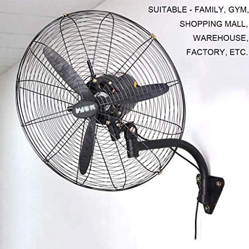  [아마존베스트]SWB METAL Wall-Mounted Oscillating Fan Industrial Electric Fan High Performance Strong Air 3 Blades 3 Speed Horn Fan Commercial Industrial Fan 60CM-80CM