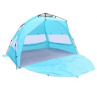 SWB Tent Tent and Sleeping Bags Pop-up Instant Portable Beach Tent UV Protection Awning 3-4 People, Suitable for Family Garden/Camping/Fishing/Beach