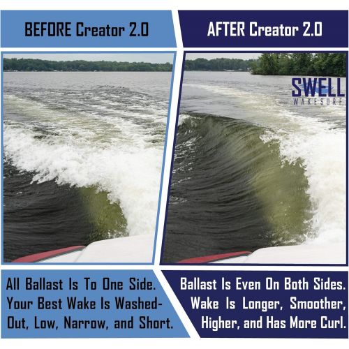  [아마존베스트]SWELL Wakesurf Creator 2.0 Surfing Wavesurf Shaper - Wave Generator - Floating - Durable &