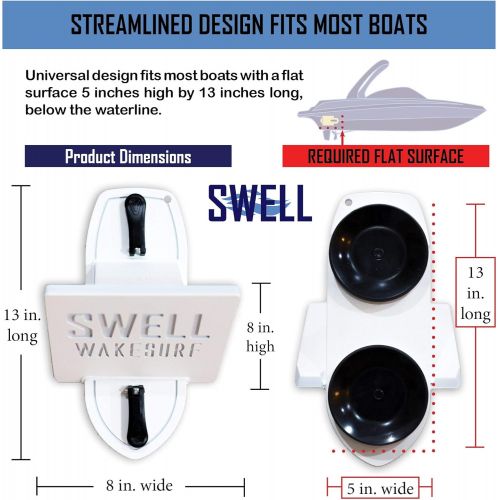  [아마존베스트]SWELL Wakesurf Creator 2.0 Surfing Wavesurf Shaper - Wave Generator - Floating - Durable &