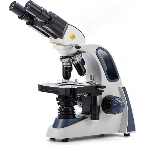  [아마존 핫딜] [아마존핫딜]SWIFT Swift SW380B 40X-2500X Magnification, Siedentopf Head, Research-Grade Binocular Compound Lab Microscope with Wide-Field 10X and 25X Eyepieces, Mechanical Stage, Abbe Condenser, Ult