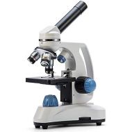 [아마존베스트]SWIFT SW150 Compound Monocular Student Microscope with 40X-1000X Magnification, Glass Optics, Extra 25X Widefield Eyepiece, Coarse and Fine Focusing, Dual Illumination, and Cordles