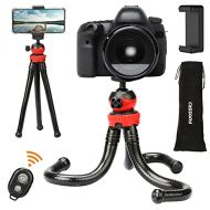 SWIT Bendable Tripod for iPhone, Mini Flexible Tripod, Bendy Tripod for Camera/DSLR/Gopro, Nikon/Canon Vlogging Tripod with Wireless Remote Control, Phone Clamp & Bendable Octopus Legs