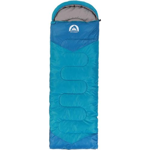  SWTMERRY Sleeping Bag 3 Seasons (Summer, Spring, Fall) Warm & Cool Weather - Lightweight,Waterproof Indoor & Outdoor Use for Kids, Teens & Adults for Hiking and Camping