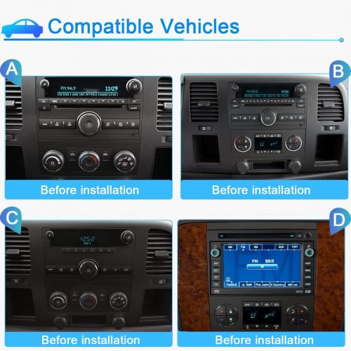  [아마존베스트]SWTNVIN Car Stereo Radio Android 10.0 DVD Player for GMC Sierra Yukon Chevrolet Buick Chevy Silverado Double Din 2G RAM 32G ROM 7 inch Multimedia Radio Navi Support WiFi BT Steerin