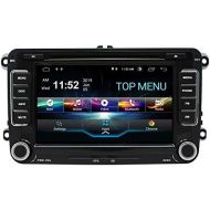 SWTNVIN Car stereo Android 8.1, Radio, DVD Player, GPS NAVI 7 inch IPS 2 Din, with Rear Camera, supports Bluetooth WiFi 4G Mirror Link USB SWC OBD (Black)
