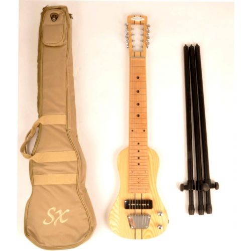  SX LAP 8 NAT 8 String Lap Steel Guitar w/Free Detachable Stand & Bag