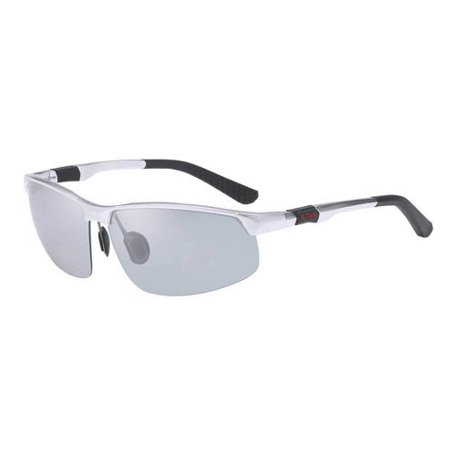  SX Mens Sensitive Polarized Sunglasses Outdoor Sports Driving Mirror Sunglasses (Color : Silver)