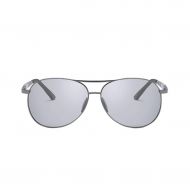 SX Mens Aluminum-Magnesium Frame Photosensitive Color Changing Polarized Sunglasses (Color : Gun, Size : 147mm139mm)
