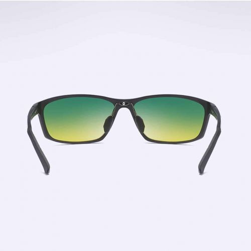  SX Aluminum-Magnesium Sunglasses Day and Night Special Driving Sports Riding Glasses (Color : Black Frame)