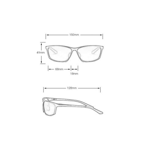  SX Aluminum-Magnesium Sunglasses Day and Night Special Driving Sports Riding Glasses (Color : Silver Frame)