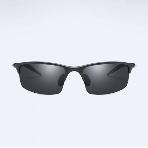  SX Aluminum-Magnesium Mens Polarized Sunglasses, Driving Sports Goggles (Color : Black Frame)