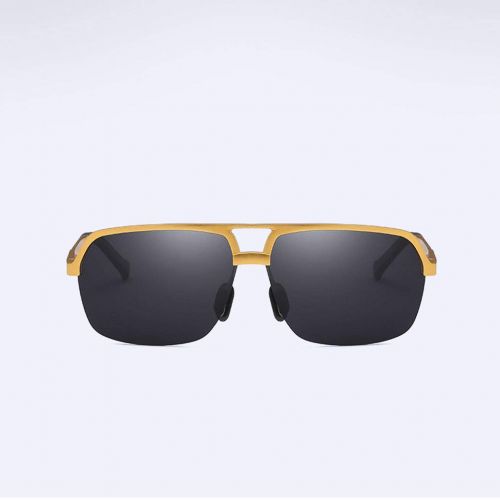  SX Aluminum-Magnesium Mens Polarized Sunglasses, Classic Fishing Riding Mirror (Color : Gold Frame)