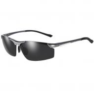 SX Aluminum-Magnesium Mens Polarized Sunglasses, Sports Driving Glasses (Color : Gun Frame)