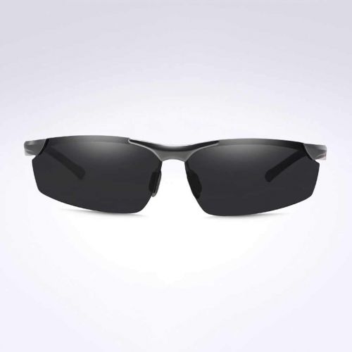 SX Aluminum-Magnesium Mens Polarized Sunglasses, Sports Driving Glasses (Color : Gun Frame)