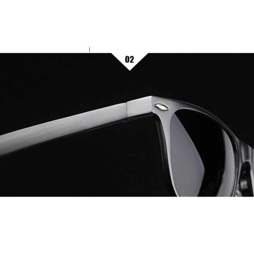  SX Mens and Womens Polarized Sunglasses, Aluminum-Magnesium Full-Frame Outdoor Sports Riding Glasses (Color : Gun Frame)