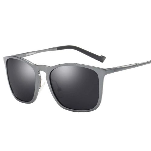  SX Aluminum-Magnesium Mens and Womens Polarized Sunglasses, Fashion Trend High-end Driving Glasses (Color : Gun Frame)